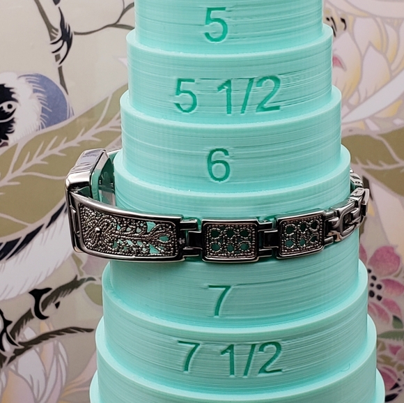 Stainless Steel Quartz Roman Numeral Rectangle Face Watch 6.5" - Picture 8 of 8